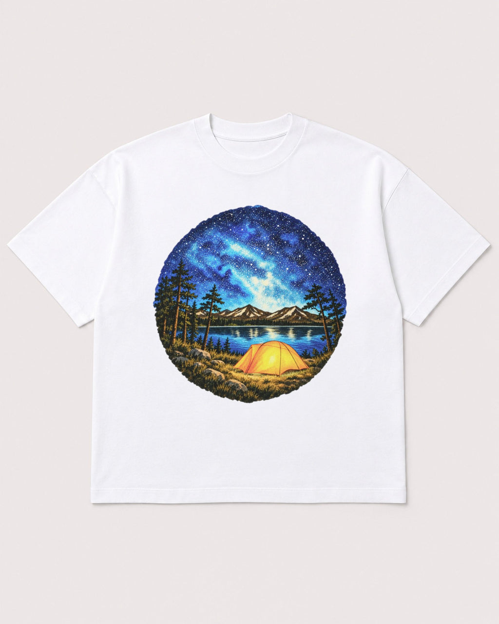 Mockup Boxy Heavyweight Tee White product
