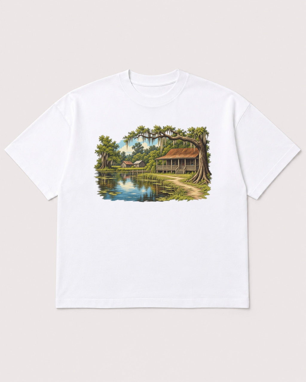 Mockup Boxy Heavyweight Tee White product