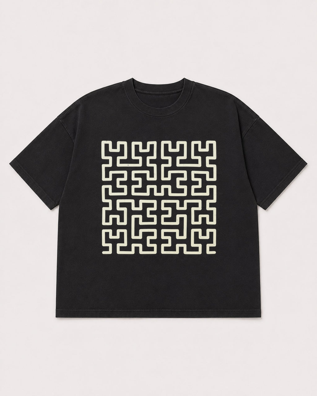 Mockup Boxy Heavyweight Tee Black product