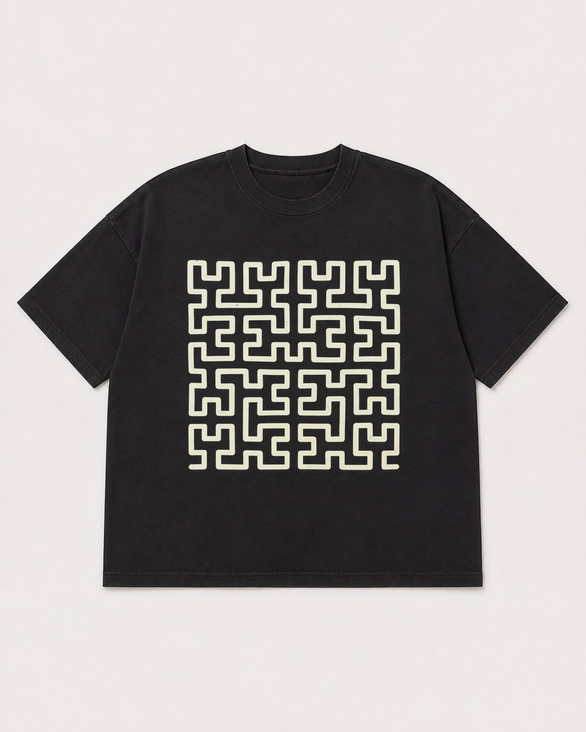 Mockup Boxy Heavyweight Tee Black product