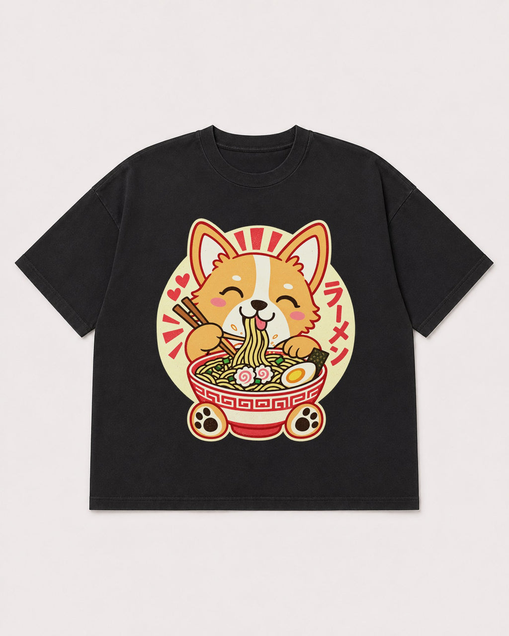 Mockup Boxy Heavyweight Tee Black product