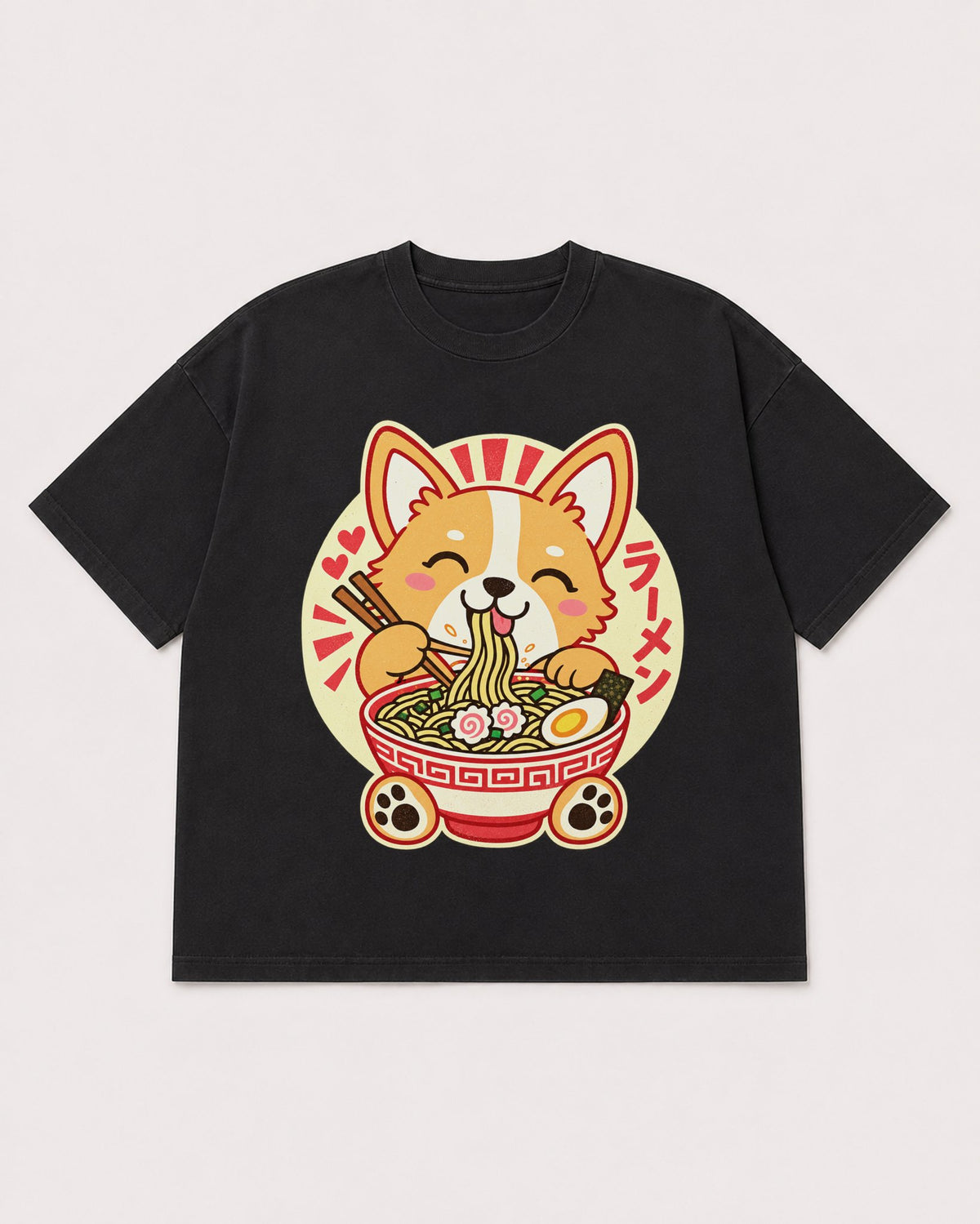 Mockup Boxy Heavyweight Tee Black product