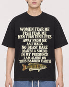 Mockup Boxy Heavyweight Tee Black male close-up 31