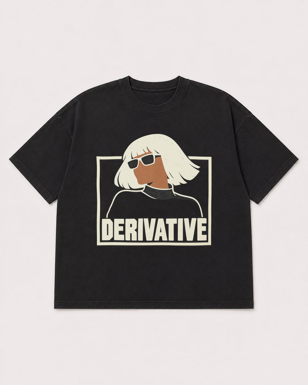 Mockup Boxy Heavyweight Tee Black product