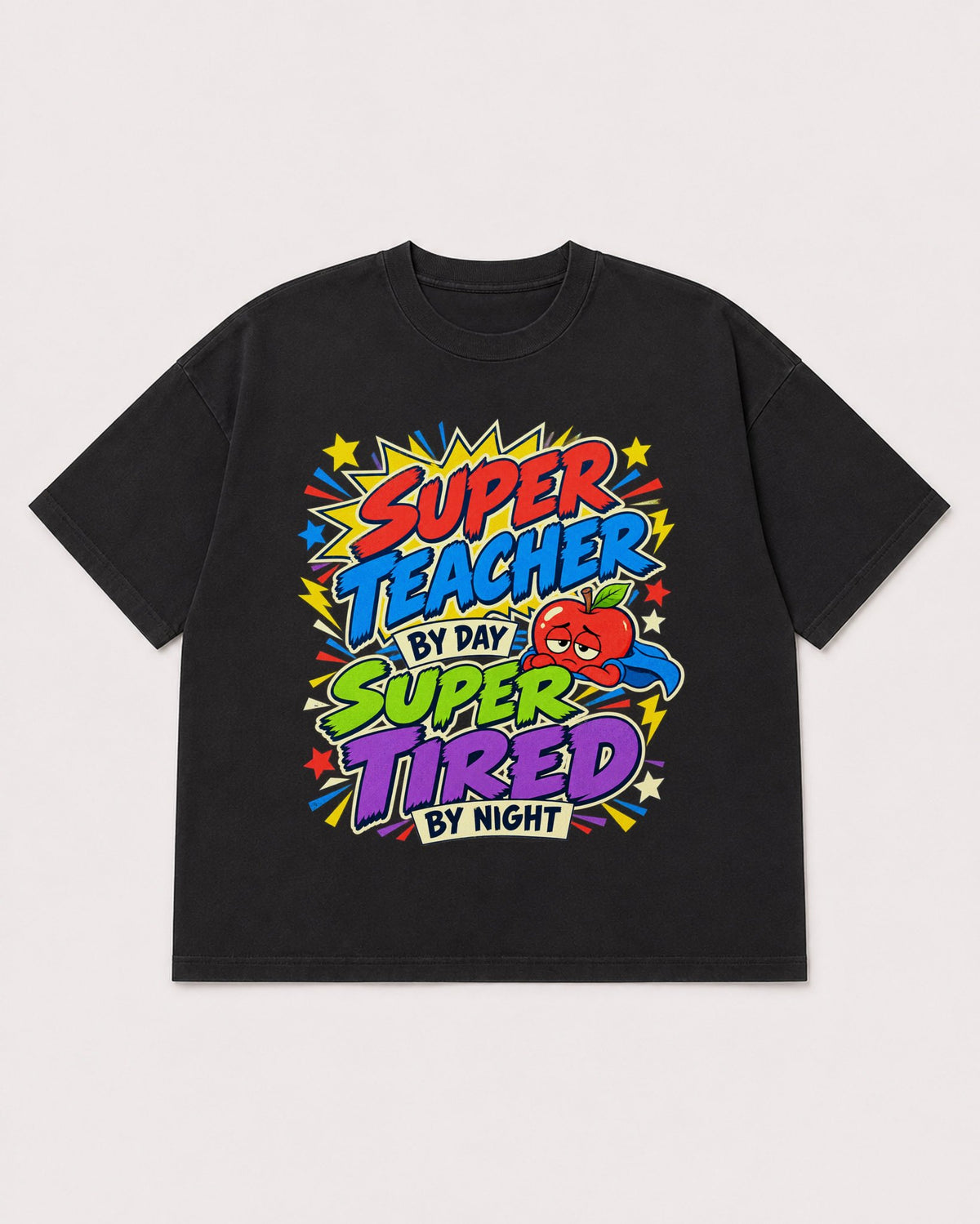 Mockup Boxy Heavyweight Tee Black product