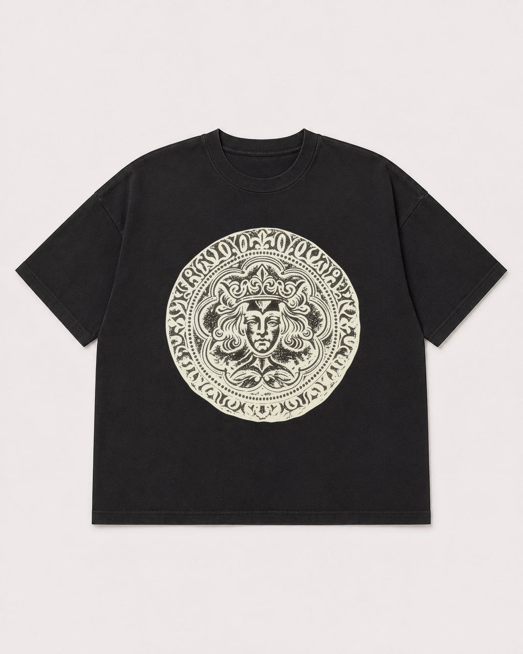 Mockup Boxy Heavyweight Tee Black product