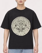 Mockup Boxy Heavyweight Tee Black male close-up 01