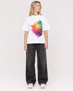 Mockup Boxy Heavyweight Tee White female full-body 08