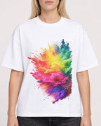 Mockup Boxy Heavyweight Tee White female close-up 08