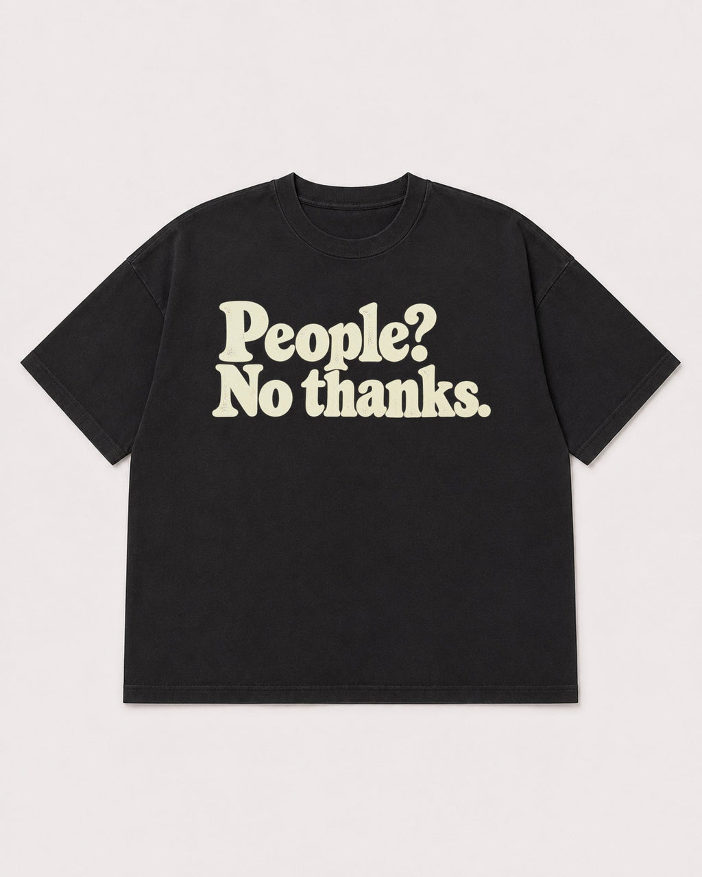 Mockup Boxy Heavyweight Tee Black product