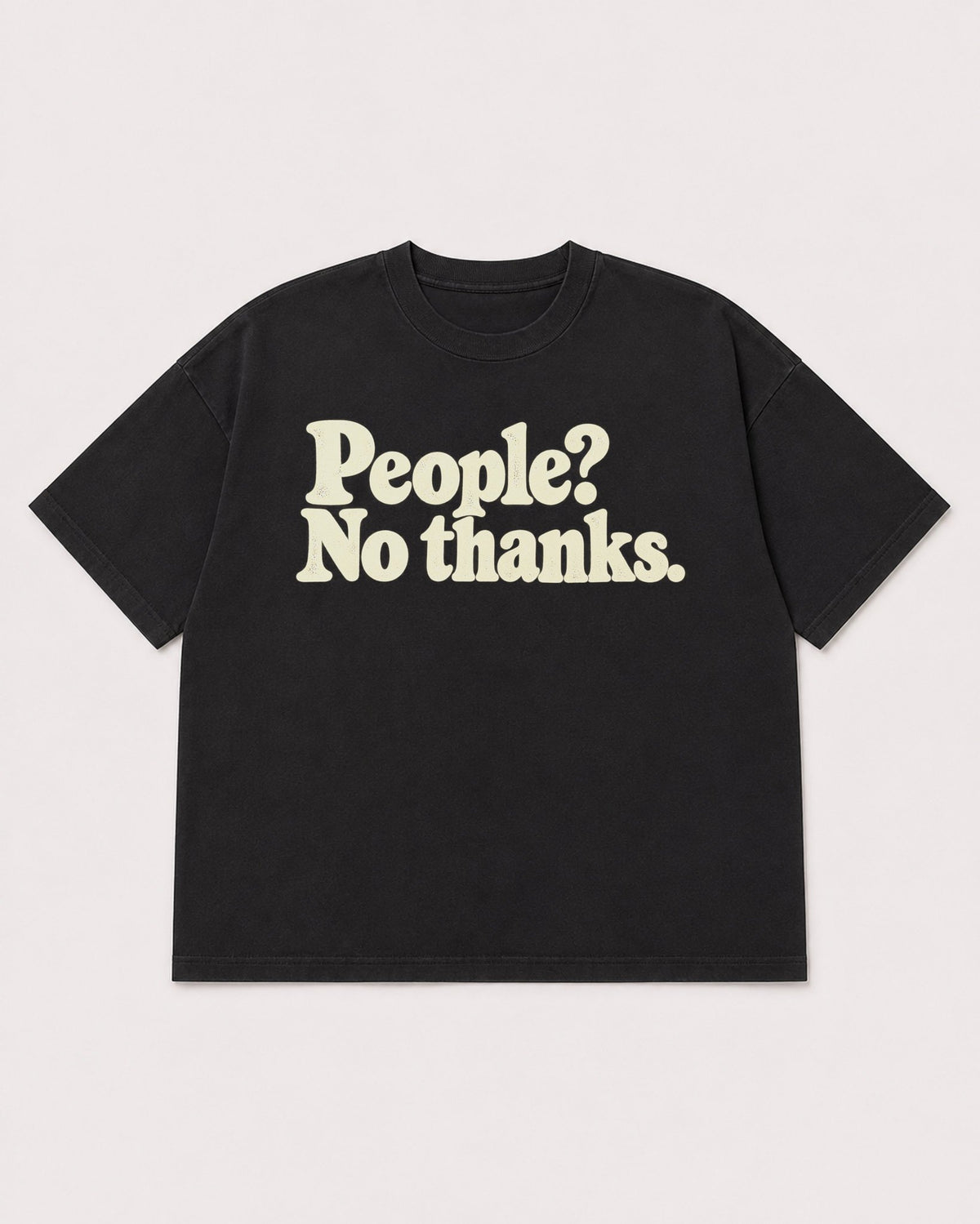 Mockup Boxy Heavyweight Tee Black product