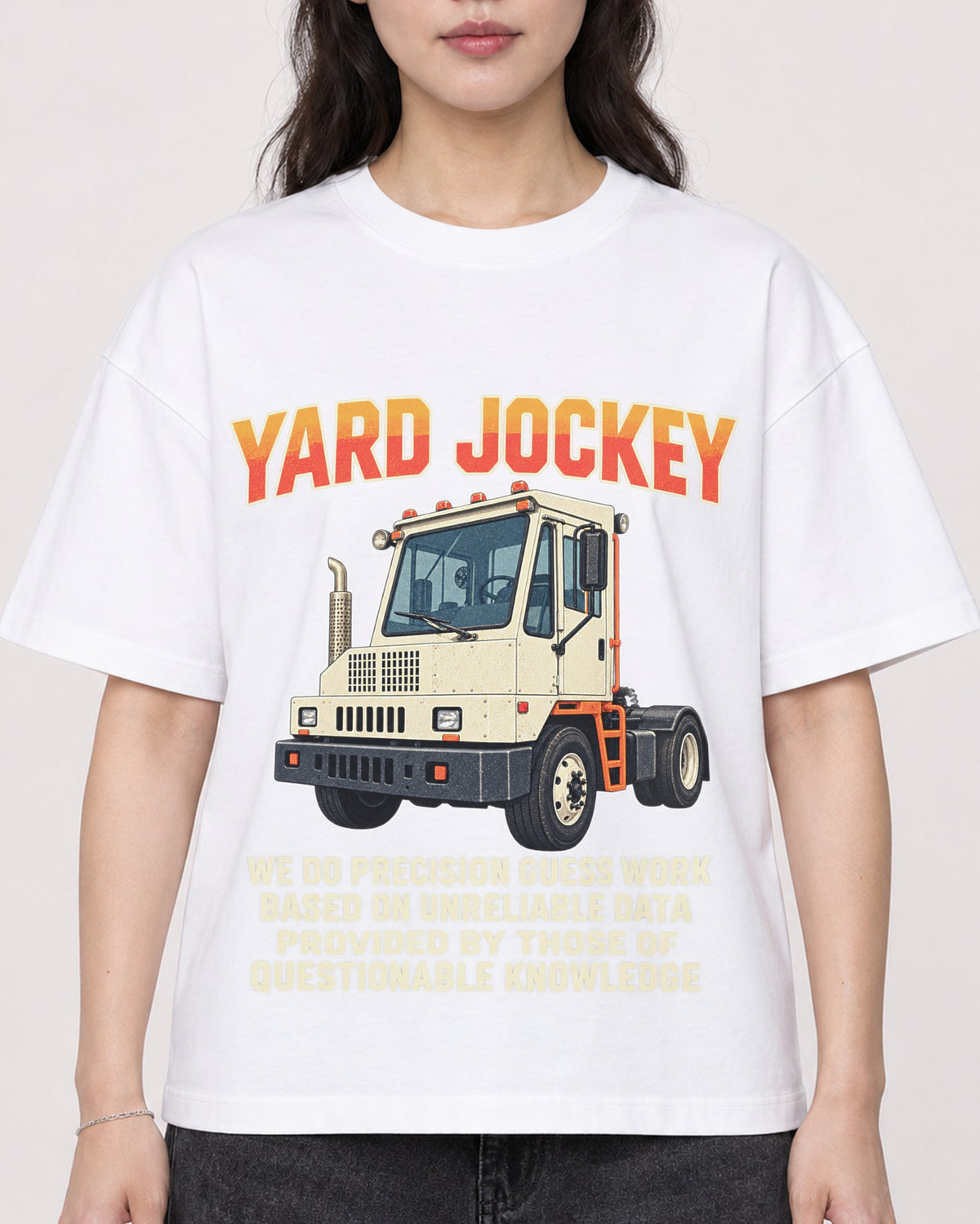 Mockup Boxy Heavyweight Tee White female close-up 03
