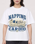 Mockup Boxy Heavyweight Tee White female close-up 03