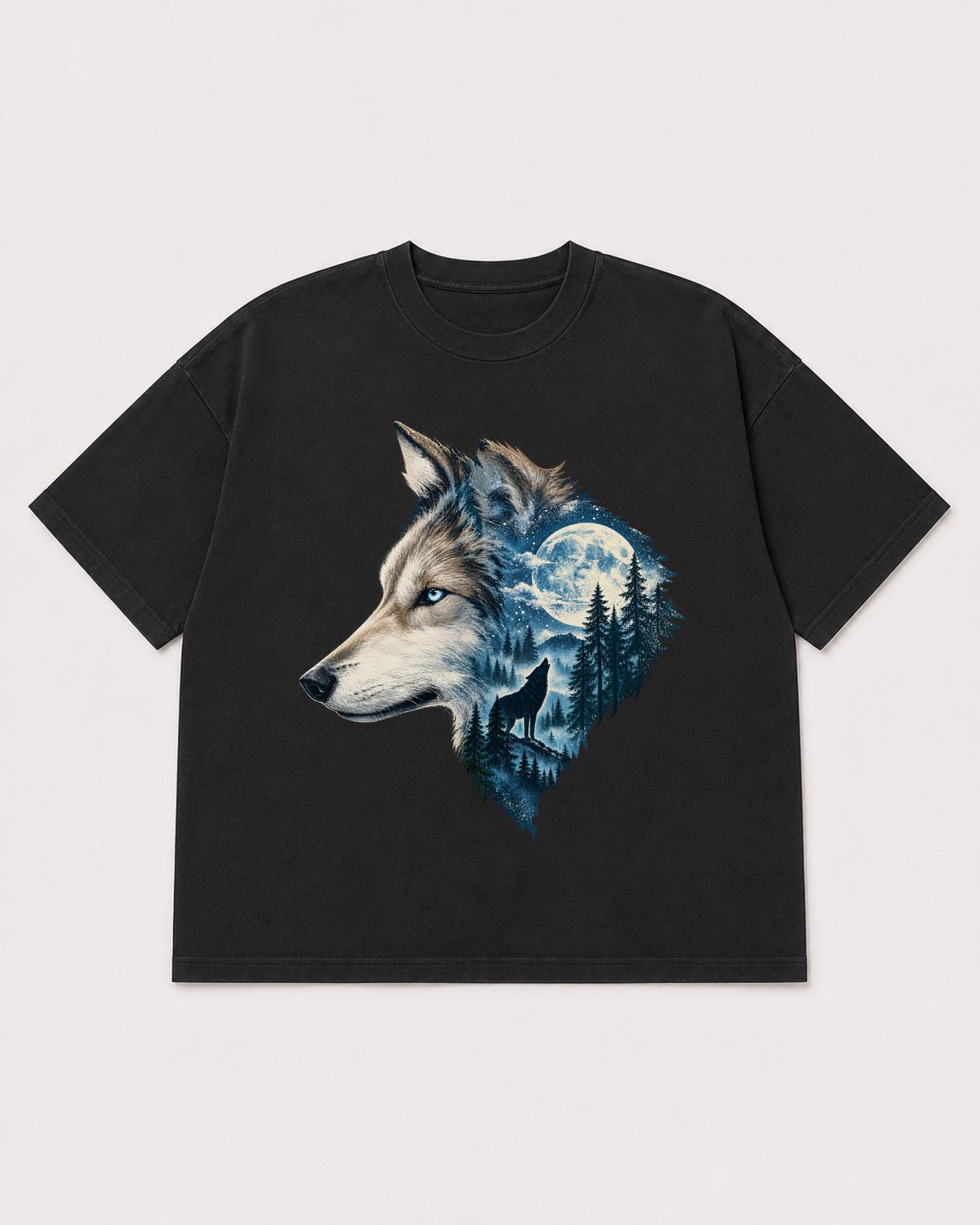 Mockup Boxy Heavyweight Tee Black product