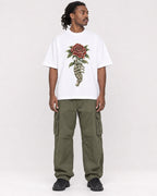 Mockup Boxy Heavyweight Tee White male full-body 34