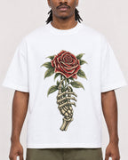 Mockup Boxy Heavyweight Tee White male close-up 34