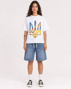 Mockup Boxy Heavyweight Tee White female full-body 06