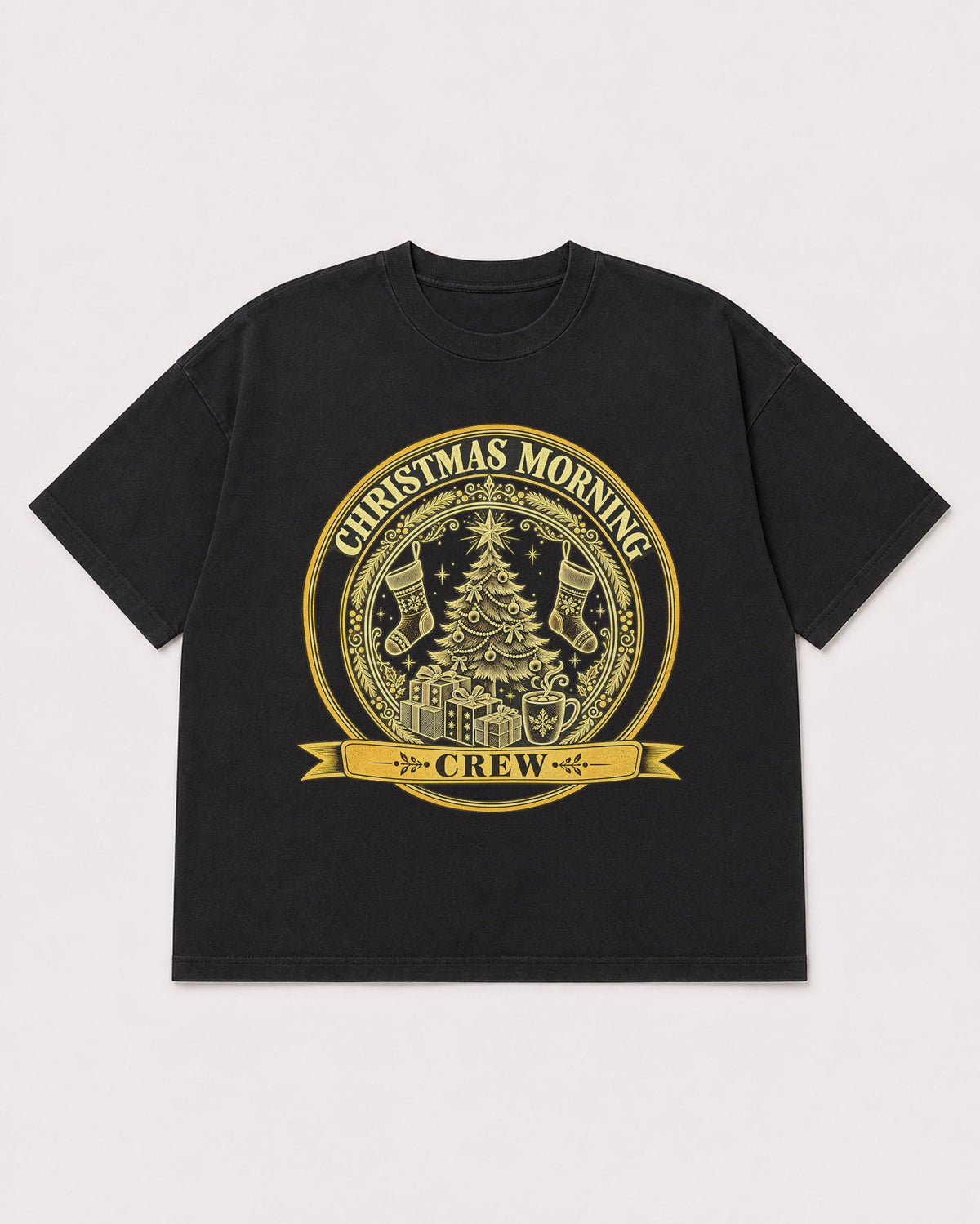 Mockup Boxy Heavyweight Tee Black product