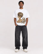 Mockup Boxy Heavyweight Tee White male full-body 05