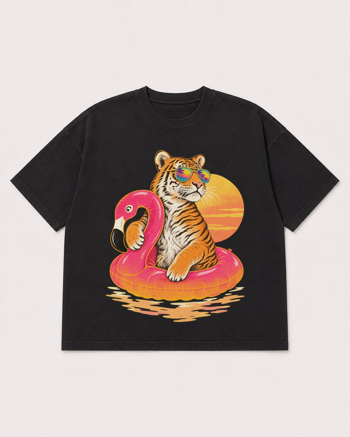 Mockup Boxy Heavyweight Tee Black product