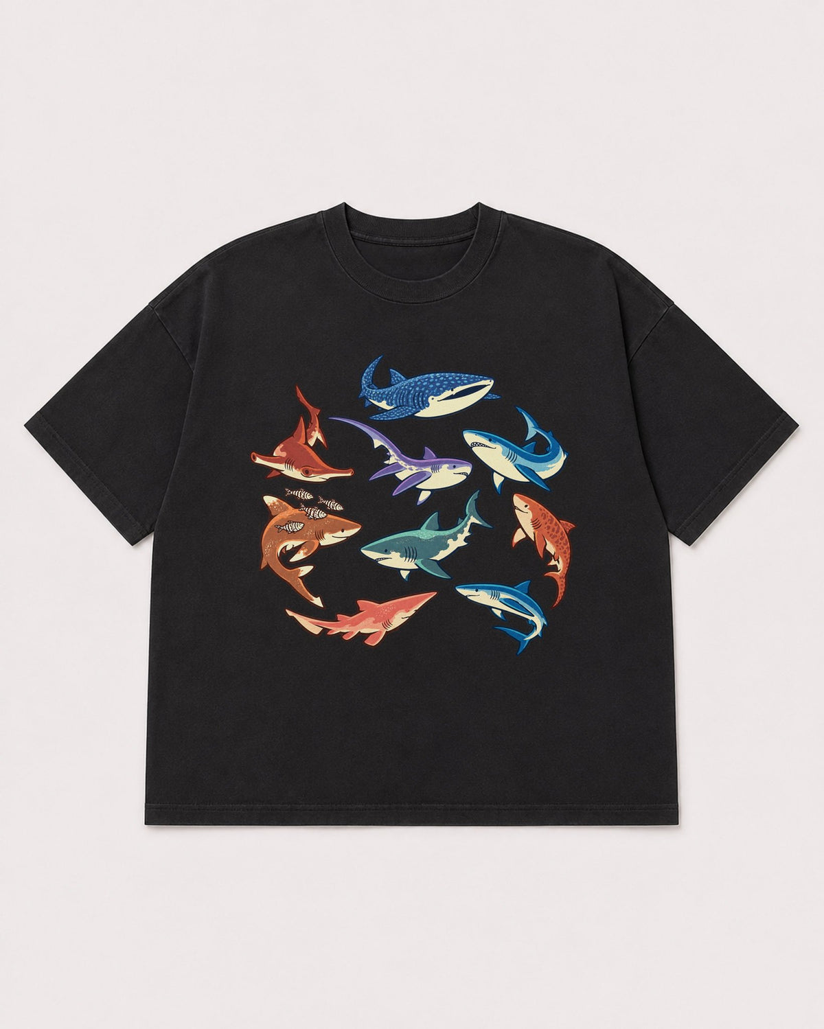 Mockup Boxy Heavyweight Tee Black product