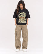 Mockup Boxy Heavyweight Tee Black female full-body 02