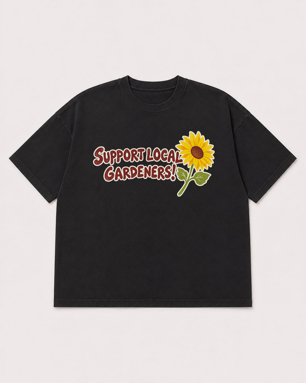 Mockup Boxy Heavyweight Tee Black product