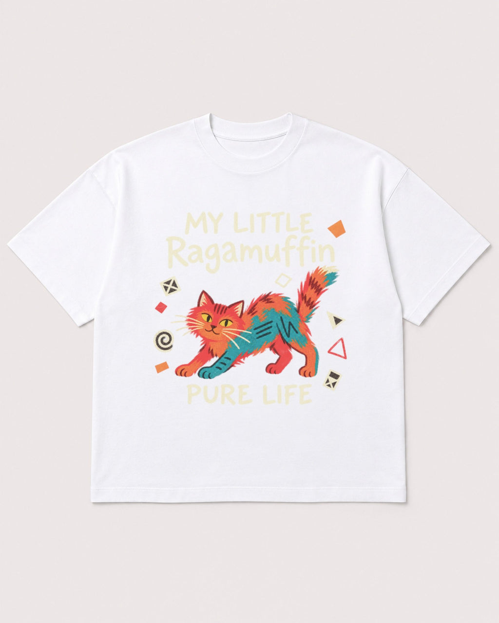 Mockup Boxy Heavyweight Tee White product