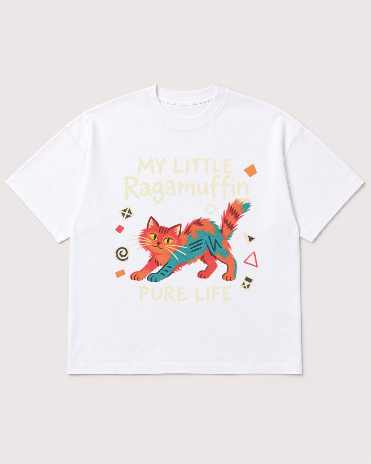 Mockup Boxy Heavyweight Tee White product