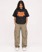 Mockup Boxy Heavyweight Tee Black female full-body 06