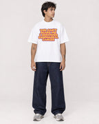 Mockup Boxy Heavyweight Tee White male full-body 06
