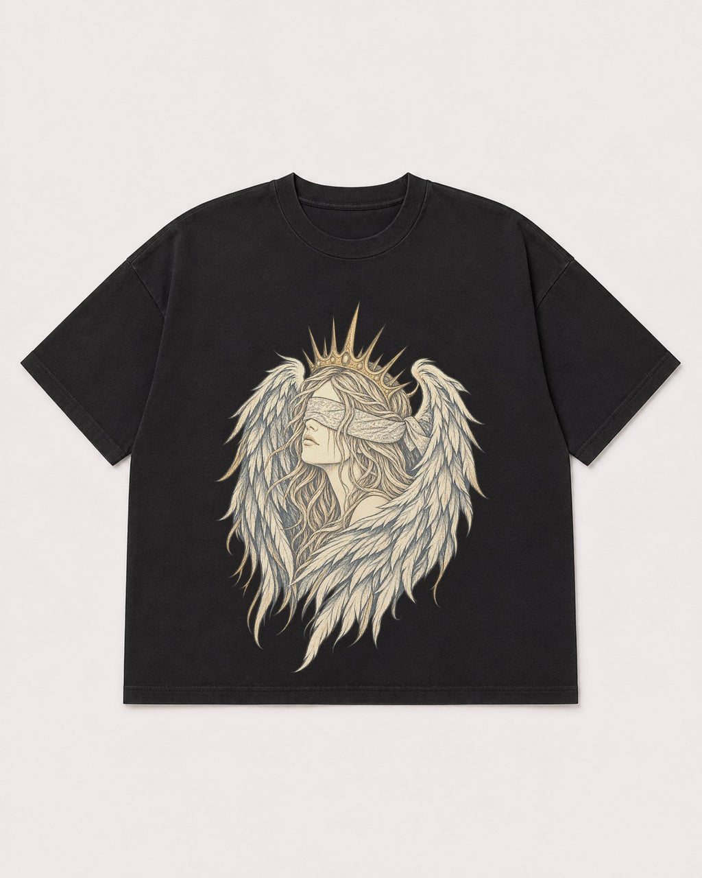 Mockup Boxy Heavyweight Tee Black product