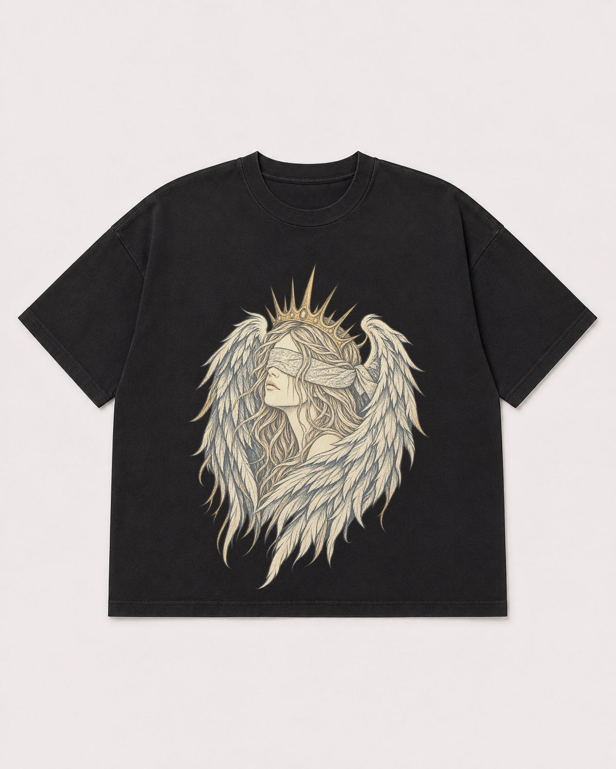 Mockup Boxy Heavyweight Tee Black product