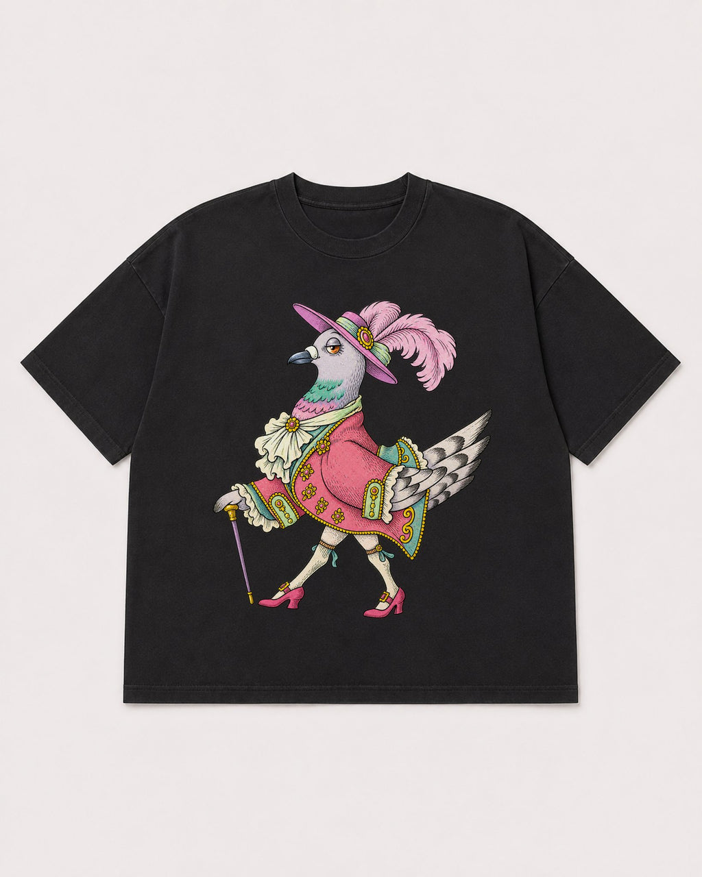 Mockup Boxy Heavyweight Tee Black product