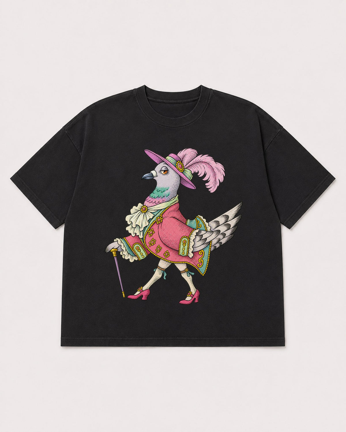 Mockup Boxy Heavyweight Tee Black product