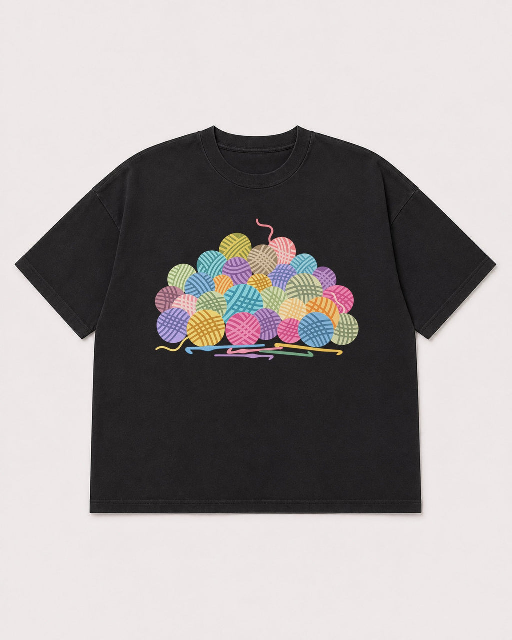 Mockup Boxy Heavyweight Tee Black product