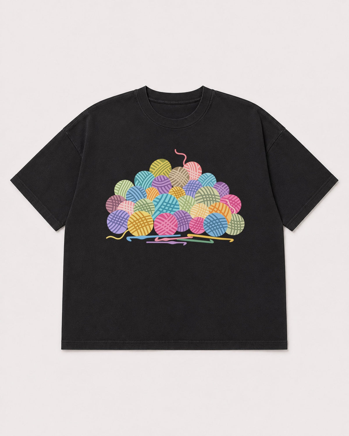 Mockup Boxy Heavyweight Tee Black product