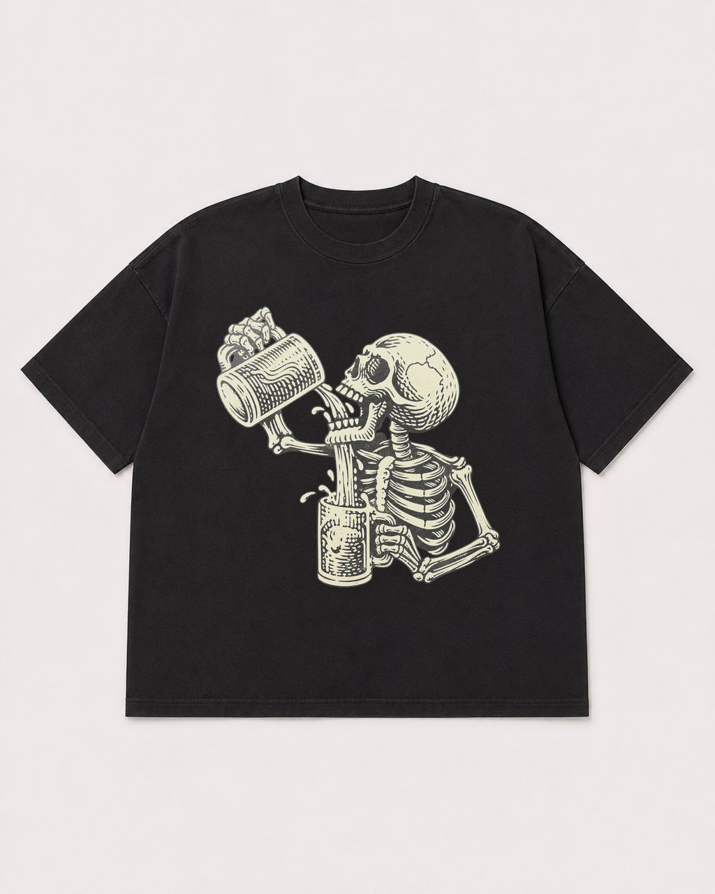 Mockup Boxy Heavyweight Tee Black product