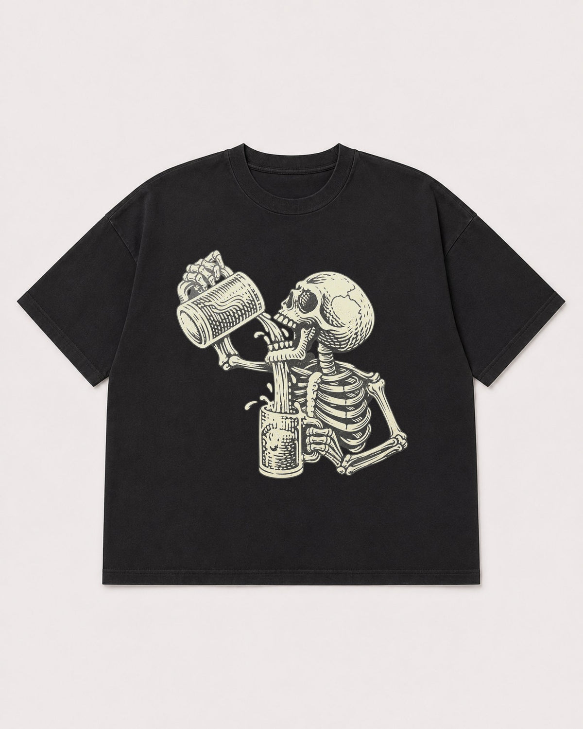 Mockup Boxy Heavyweight Tee Black product