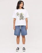 Mockup Boxy Heavyweight Tee White female full-body 36
