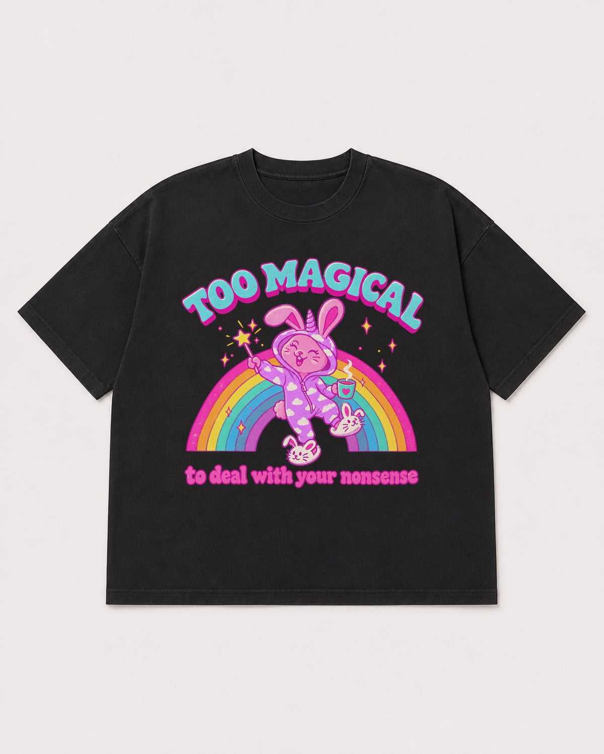 Mockup Boxy Heavyweight Tee Black product