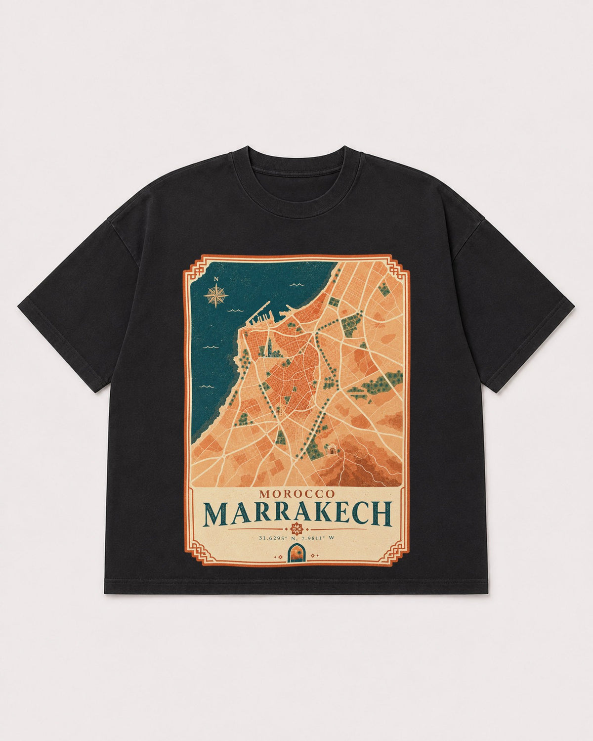 Mockup Boxy Heavyweight Tee Black product