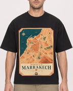 Mockup Boxy Heavyweight Tee Black male close-up 08