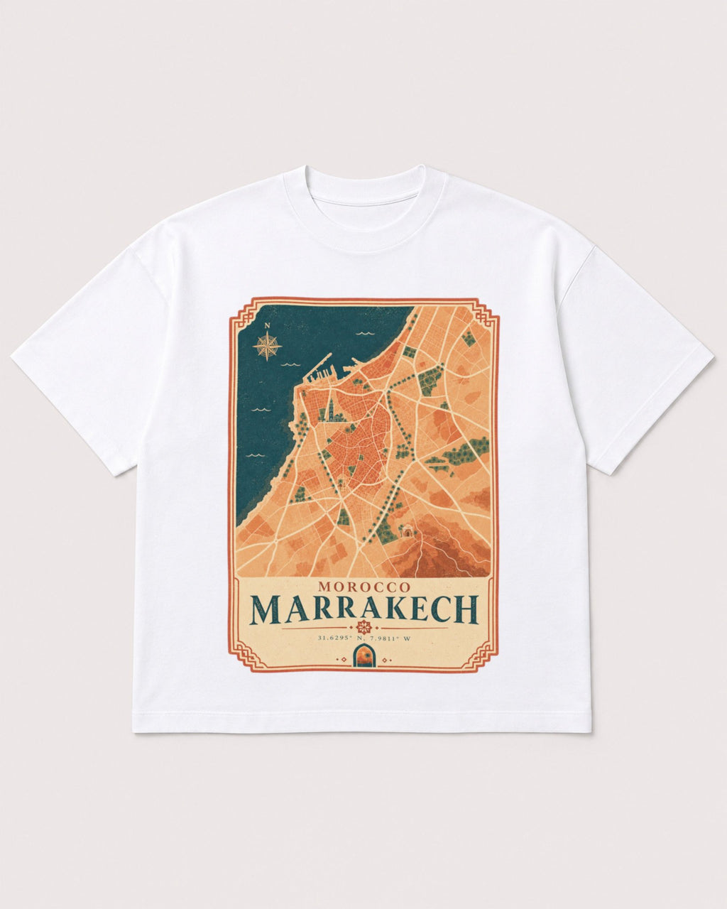Mockup Boxy Heavyweight Tee White product