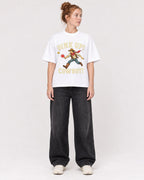 Mockup Boxy Heavyweight Tee White female full-body 28