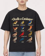 Mockup Boxy Heavyweight Tee Black male close-up 01