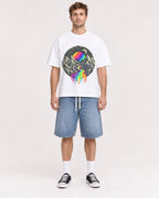 Mockup Boxy Heavyweight Tee White male full-body 08