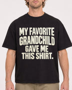 Mockup Boxy Heavyweight Tee Black male close-up 28