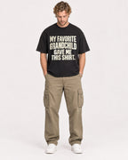 Mockup Boxy Heavyweight Tee Black male full-body 28
