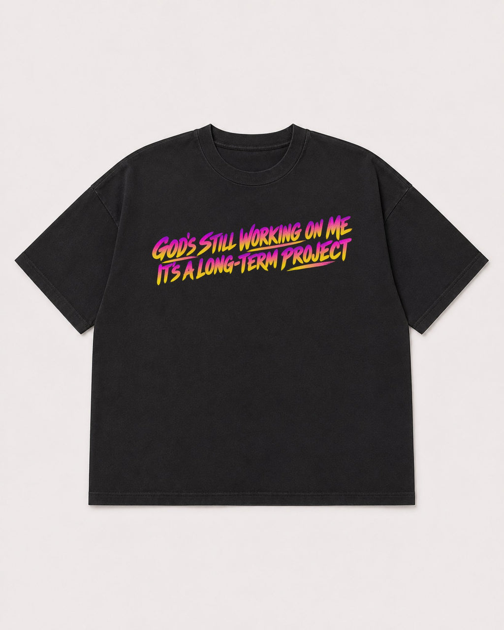 Mockup Boxy Heavyweight Tee Black product